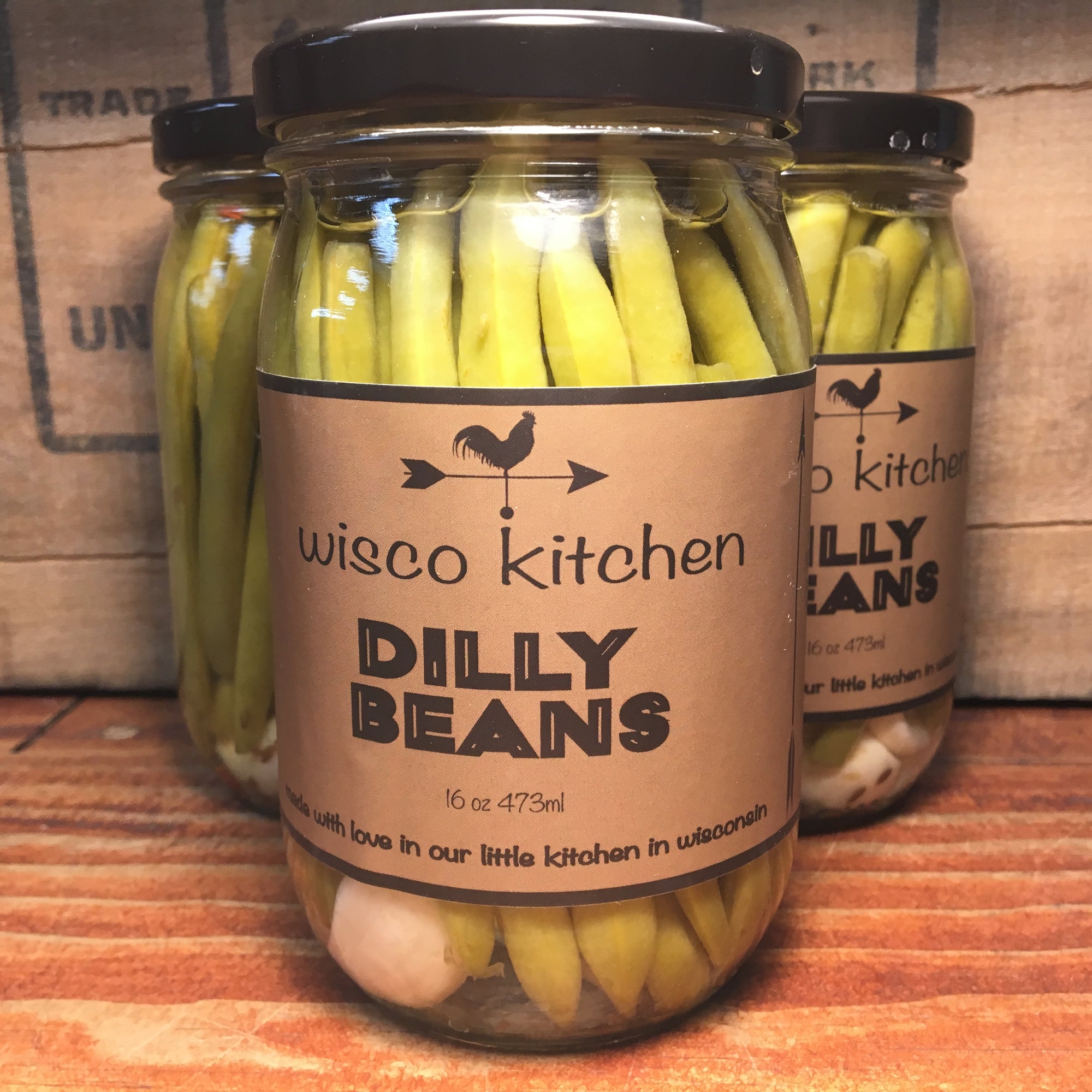 Wisconsin's Favorite Pickle: Dilly Beans!- Three Jars