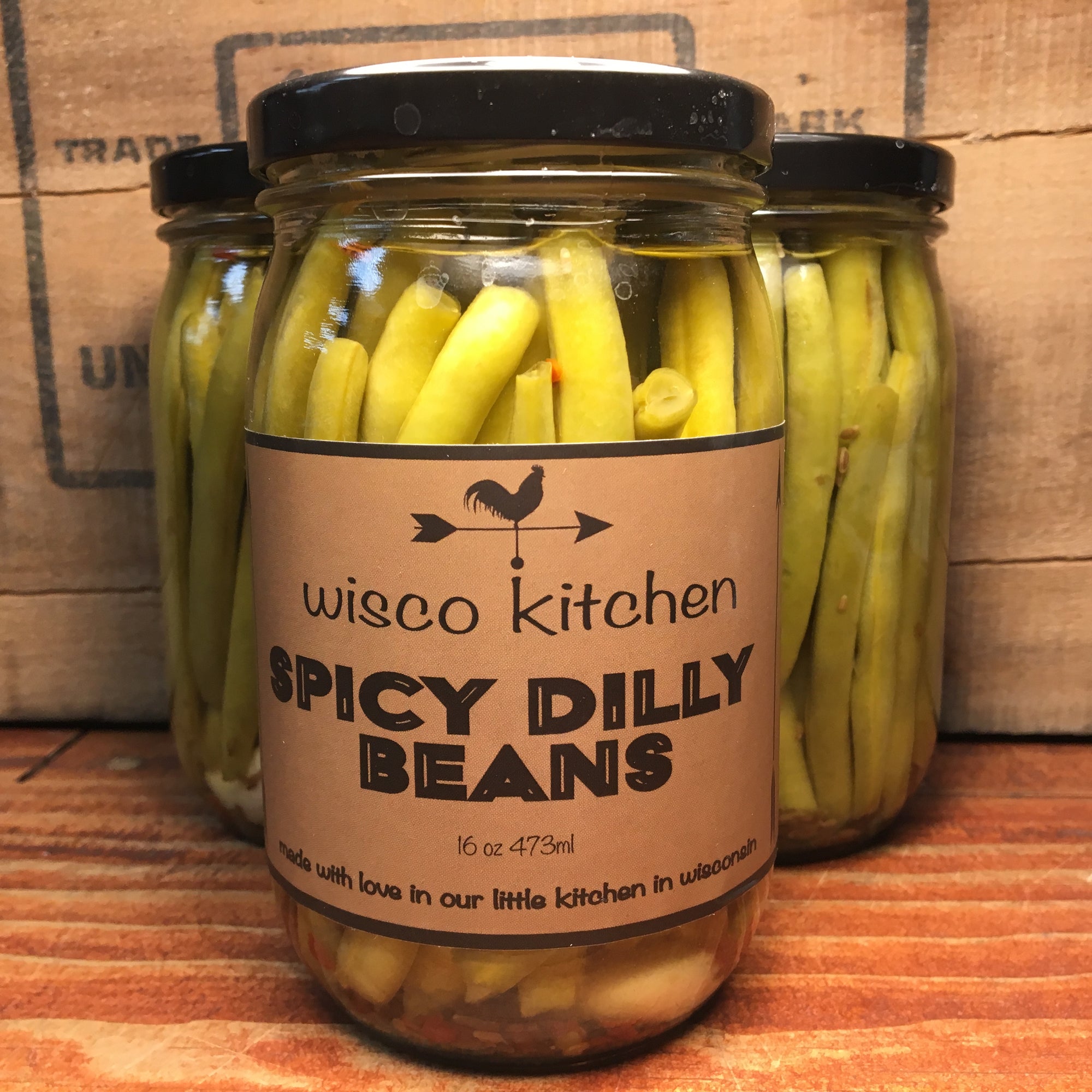 Wisconsin's Favorite Pickle: Dilly Beans!- Three Jars